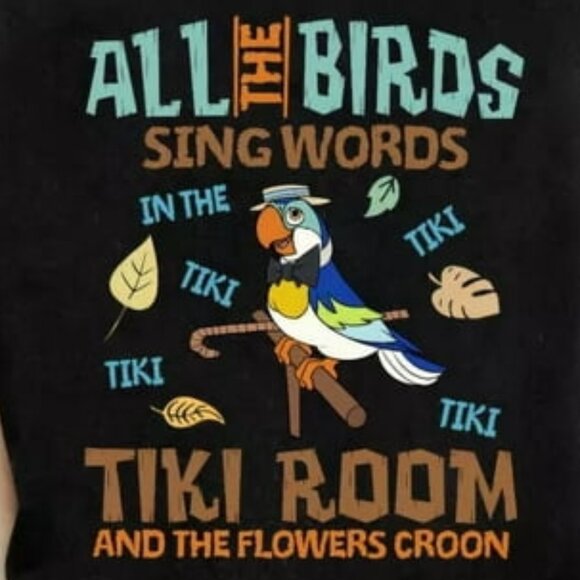 Enchanted Tiki Room All The Birds Sing Words Shirt 05 - Picture 2 of 5